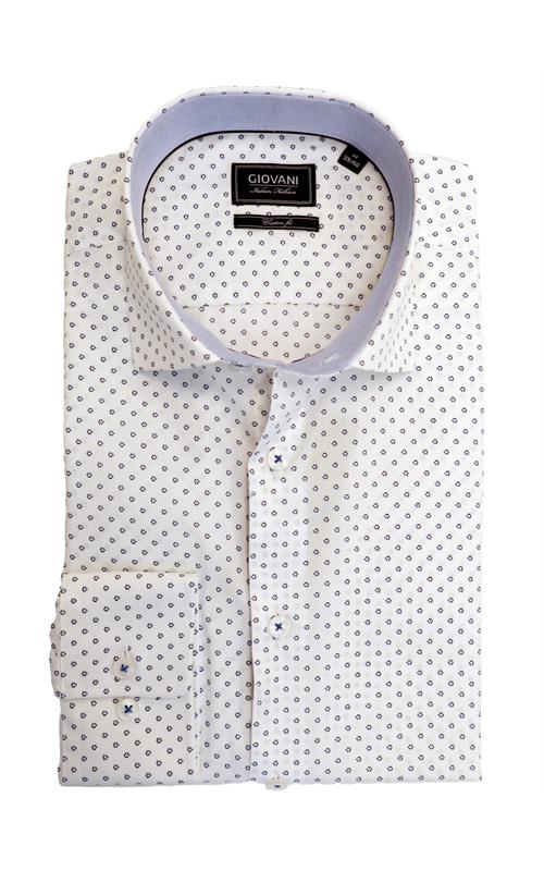 Michelo Shirt LS White Multi XL 