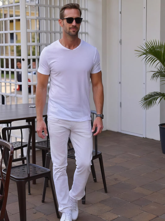Brando Denim jeans hvit